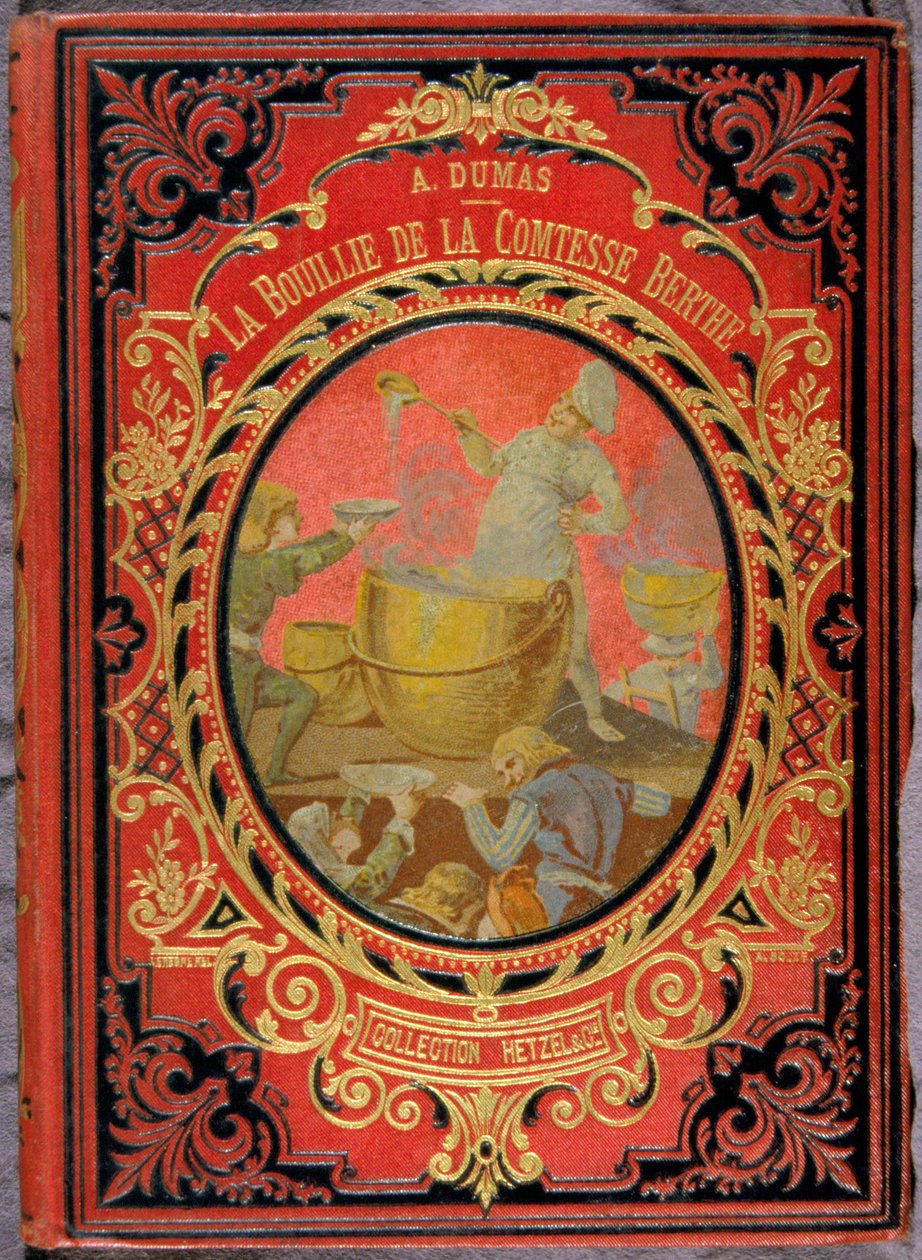 Portada del libro "La Bouille de la condesa Berthe" por Alexandre Dumas, colección Hetzel de Unknown artist