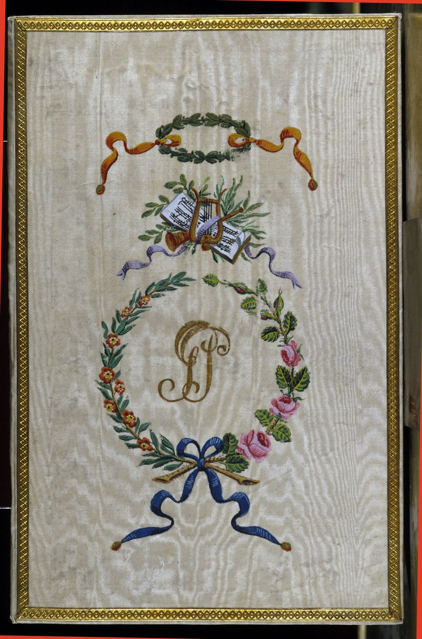 Portada del libreto "Medee a Corinthe" de Giovanni Simone Mayr (Johann Simon Mayr) (1763-1845), que perteneció a la cantante italiana Giuditta Pasta (ver sus iniciales GP) Teatro Carcano 1829 de Unknown artist