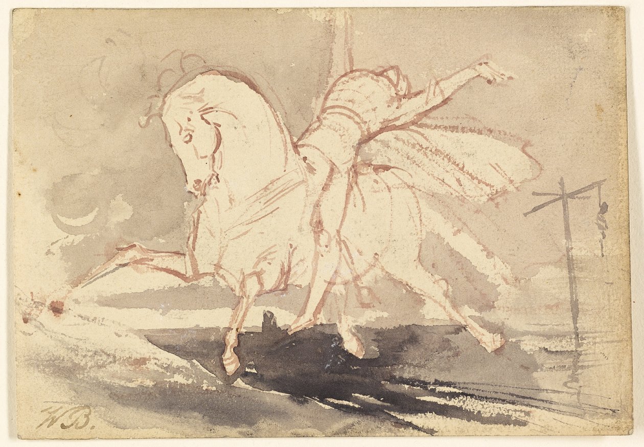 Muerte a caballo blanco de Unknown artist