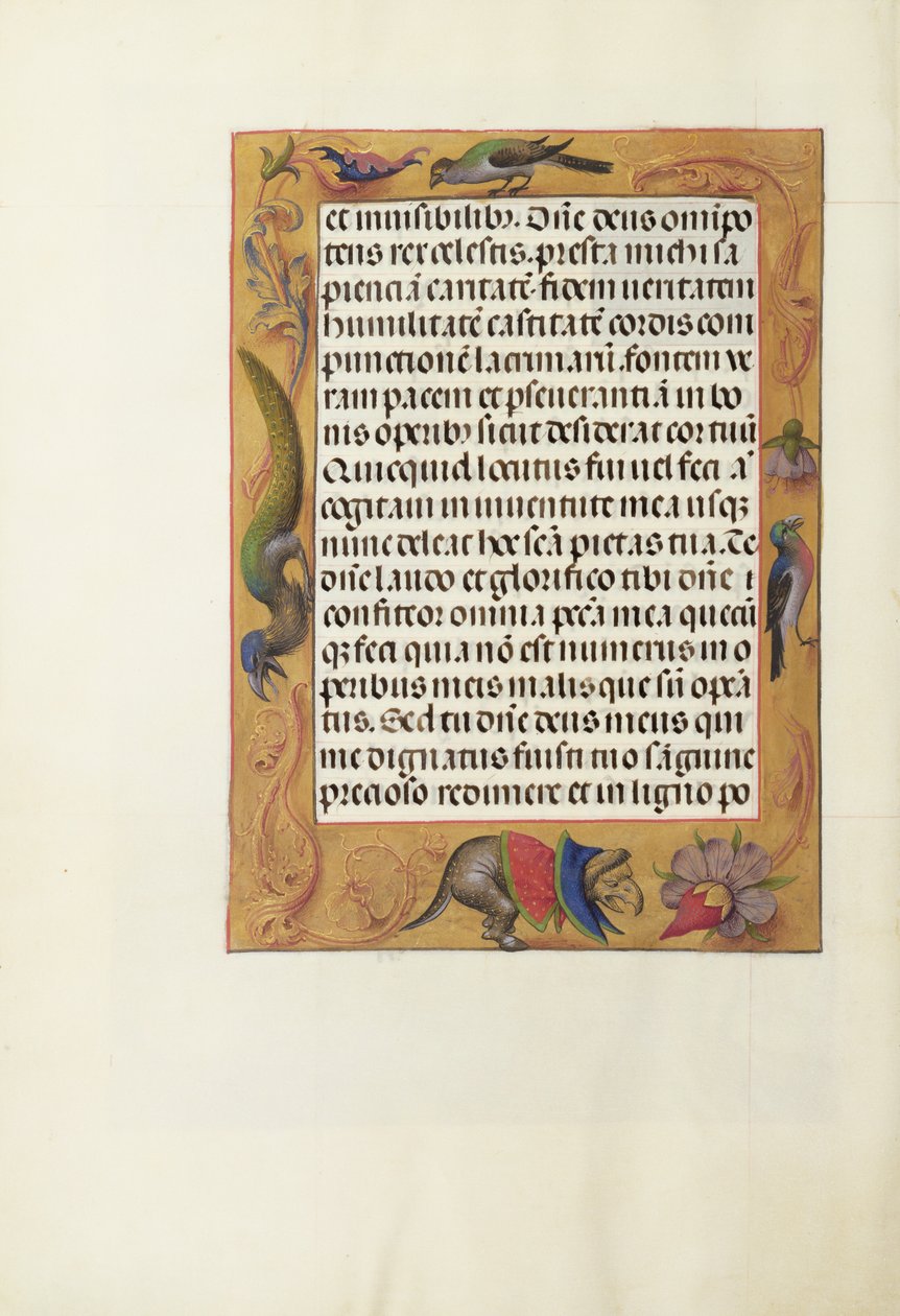 Página de texto decorada de Unknown artist