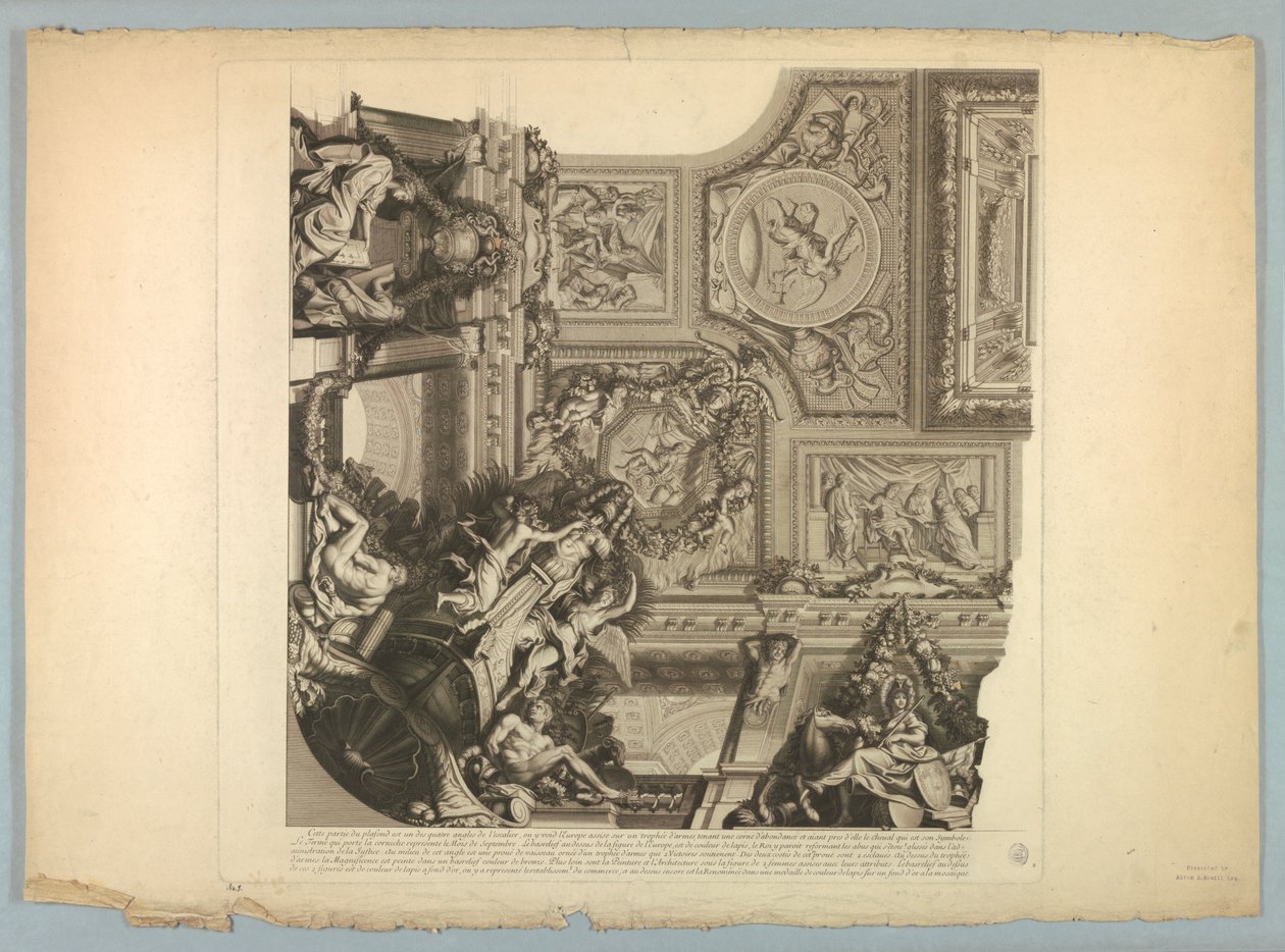 Decoraciones de Lebrun y Mignard en el Palacio de Versalles de Unknown artist