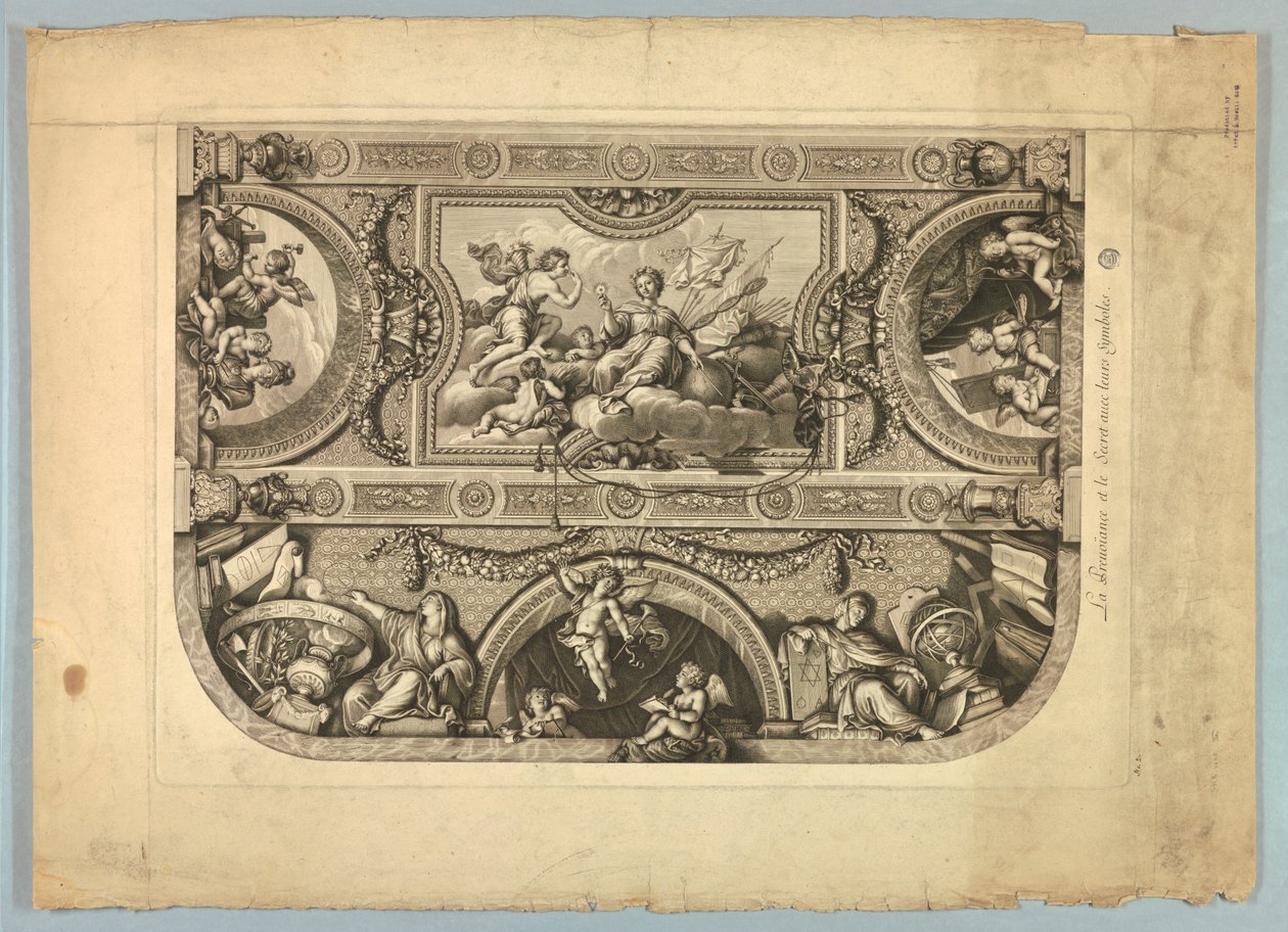 Decoraciones de Lebrun y Mignard en el Palacio de Versalles de Unknown artist