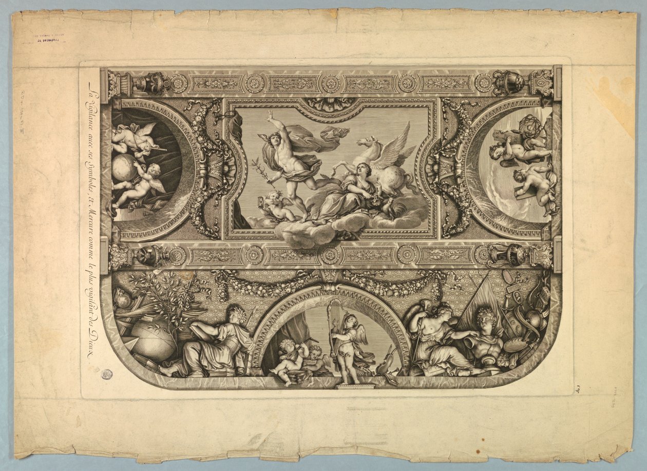 Decoraciones de LeBrun y Mignard en el Palacio de Versalles de Unknown artist