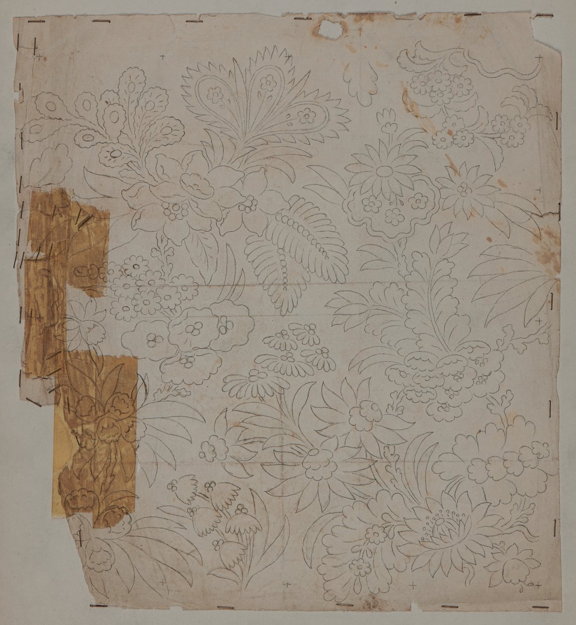 Dibujo de diseño, finales del siglo XVIII de Unknown artist