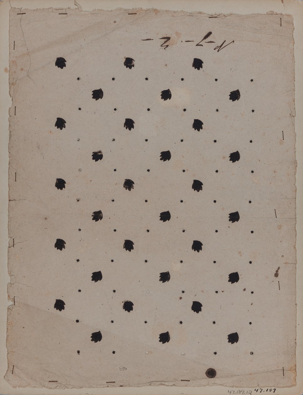 Dibujo de diseño, finales del siglo XVIII de Unknown artist