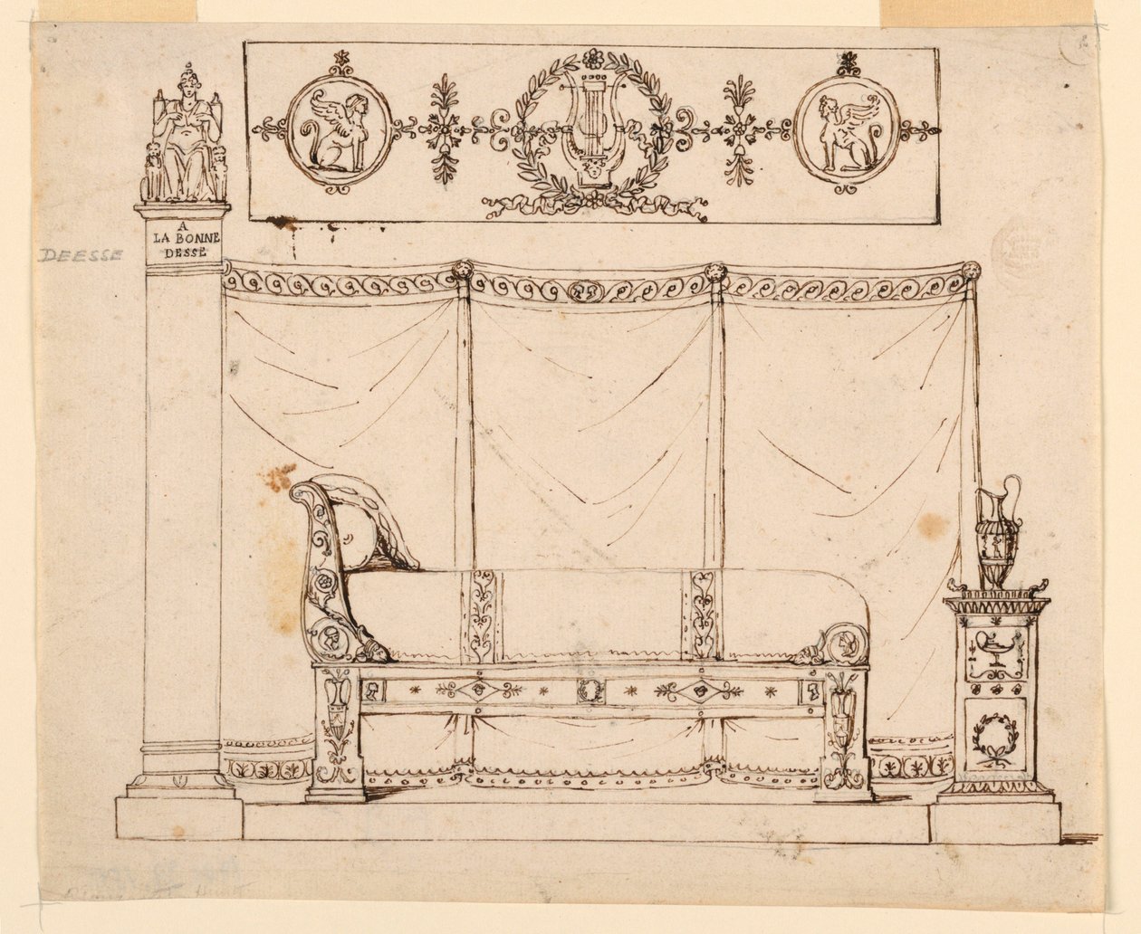 Diseño para muebles de dormitorio de Unknown artist