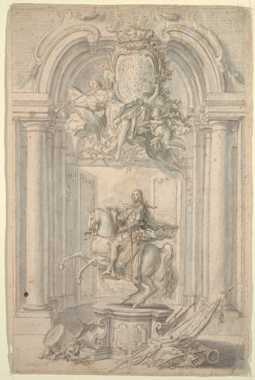 Diseño para el Monumento Ecuestre de Carlos III de Unknown artist