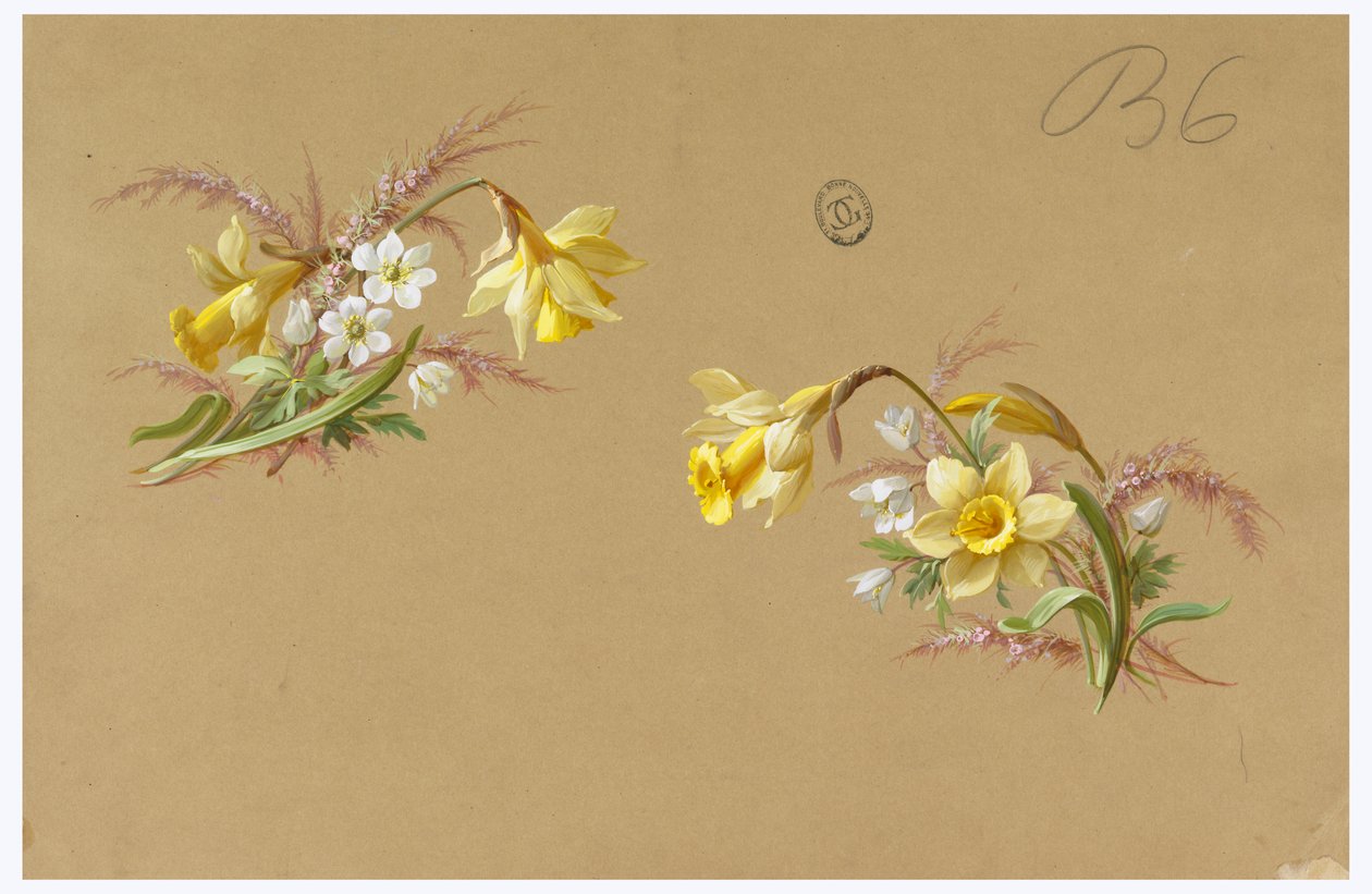Diseño para Papel Tapiz y Textil: Flores de Unknown artist