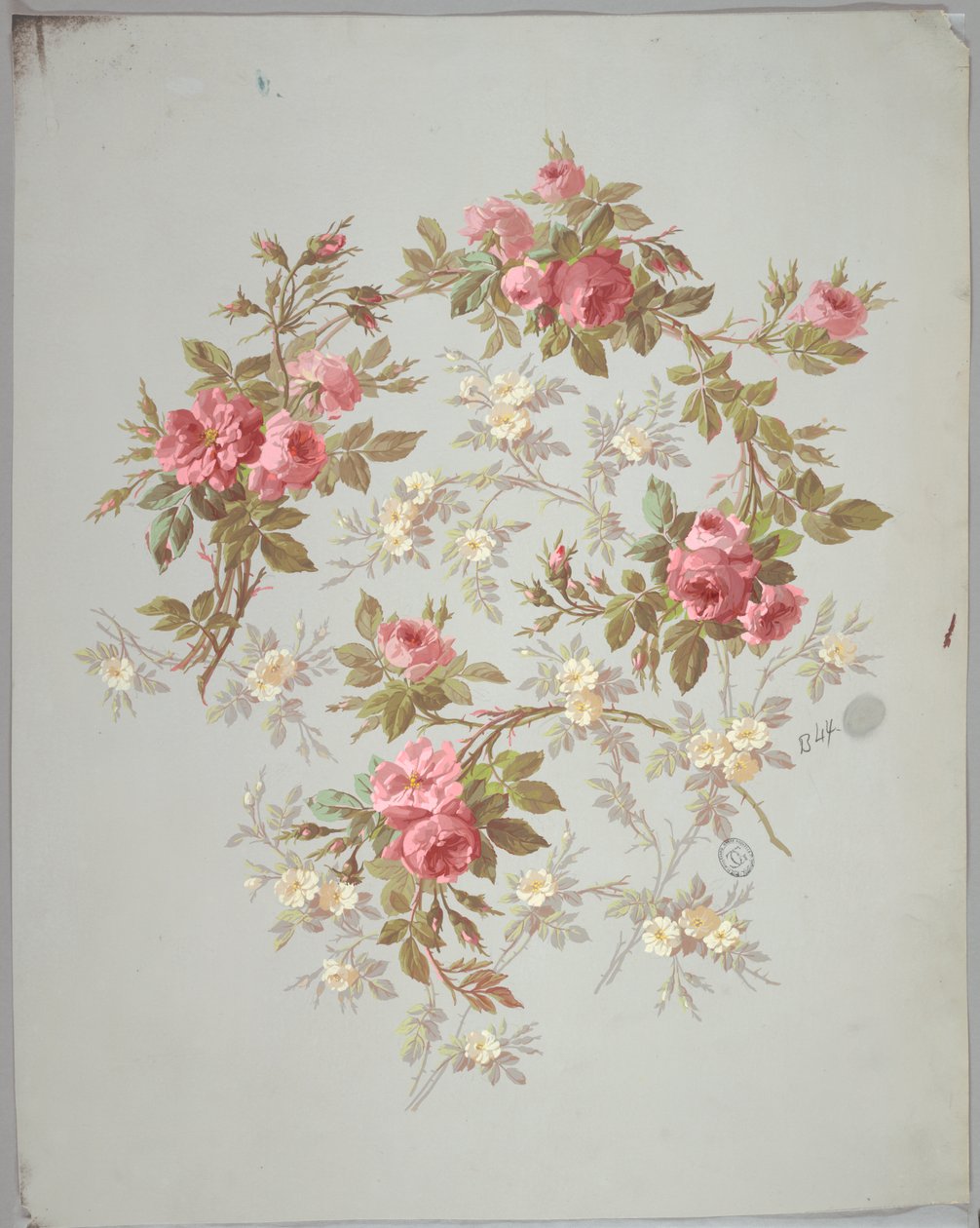 Diseño para Papel Tapiz y Textiles: Flores de Unknown artist