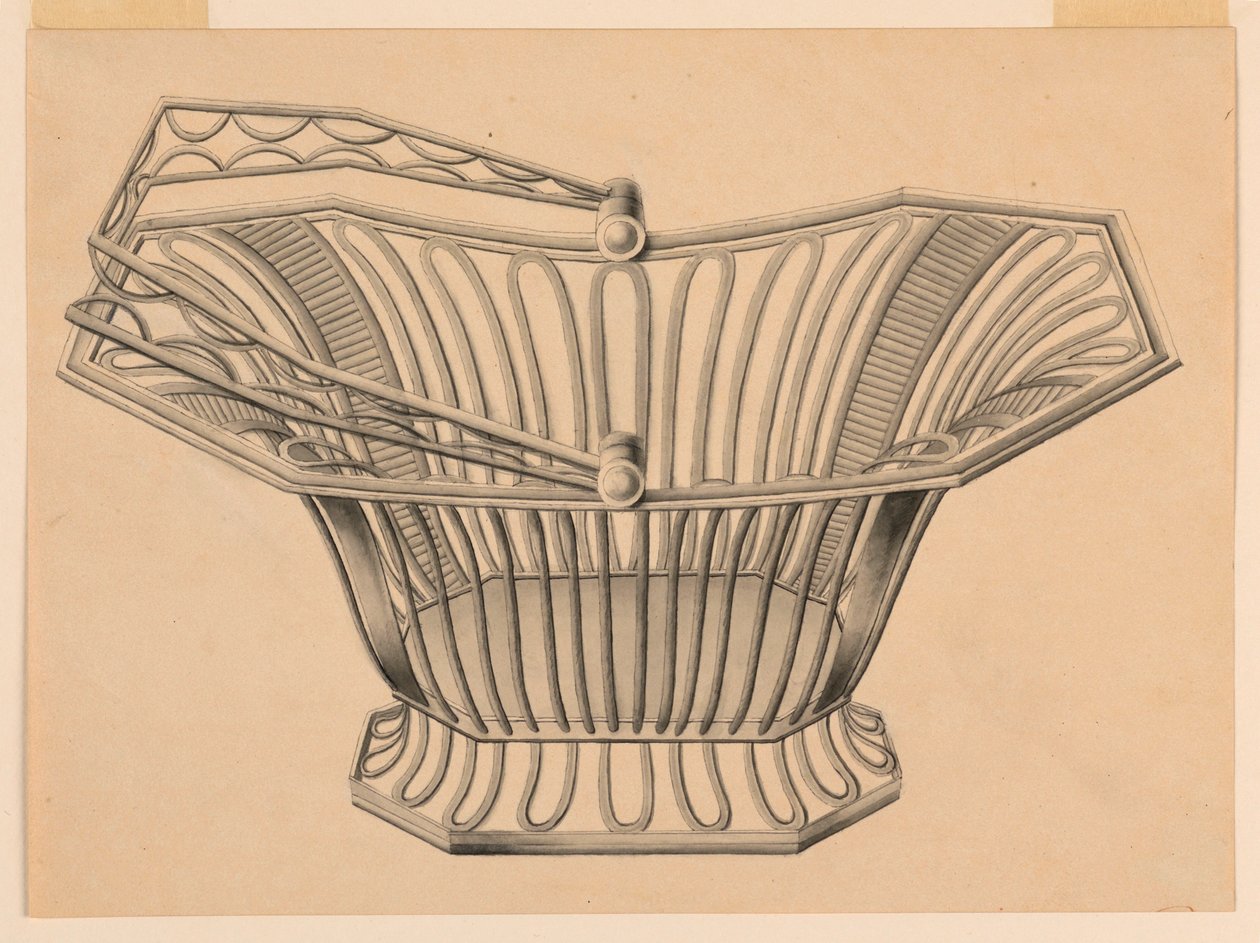 Diseño para una cesta de pan de Unknown artist