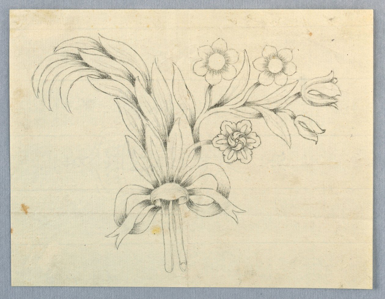 Diseño para un Broche con Flores de Unknown artist