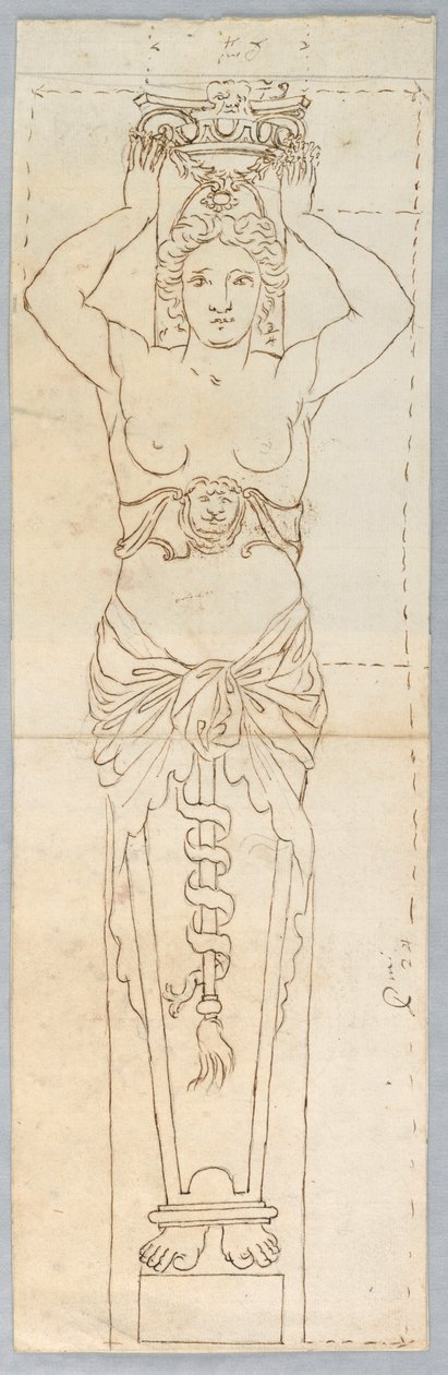 Diseño para una Cariátide de Unknown artist
