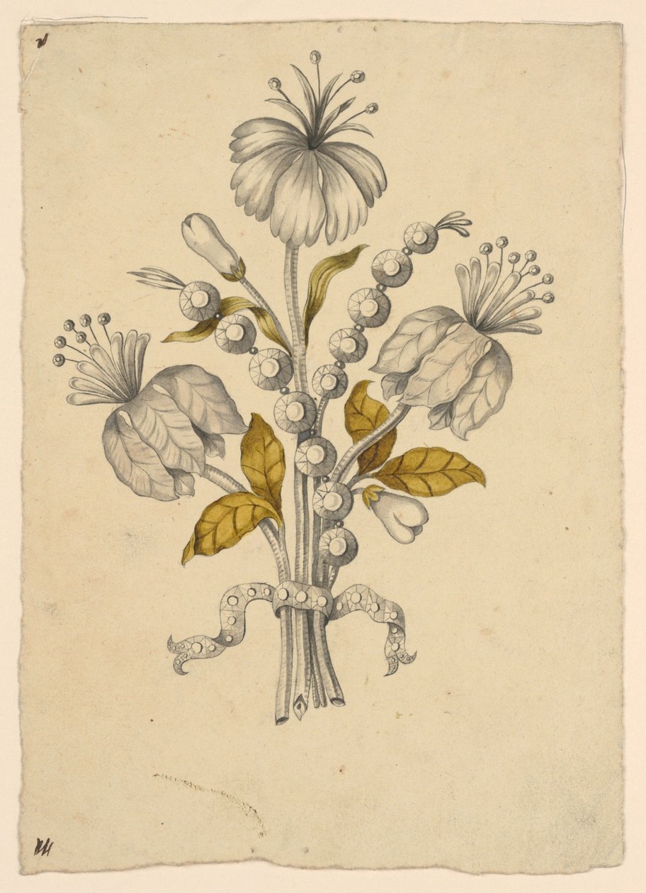 Diseño para un corsage de Unknown artist
