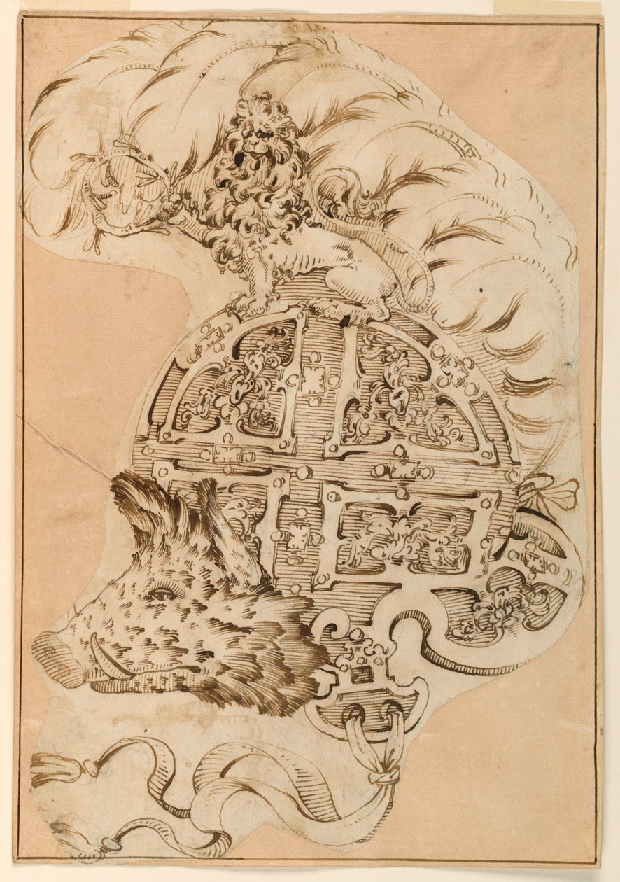 Diseño para un burgonet decorativo de Unknown artist