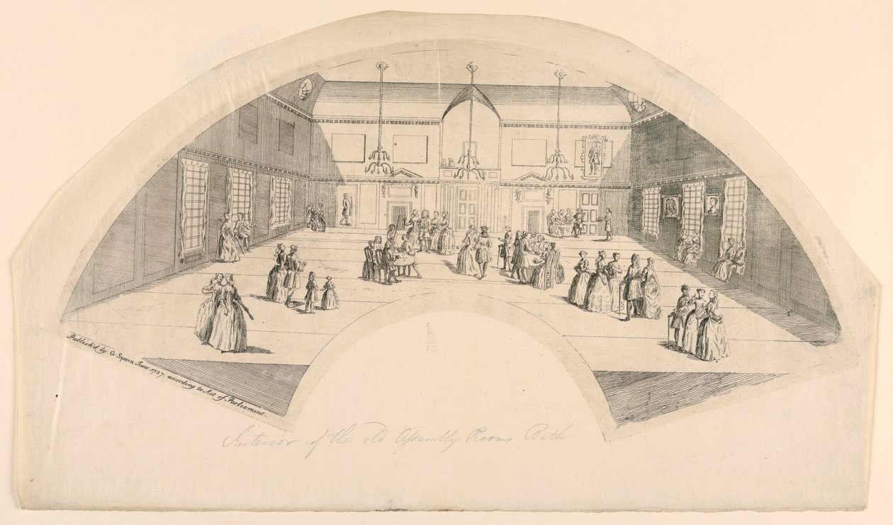 Diseño para un abanico, interior de Unknown artist