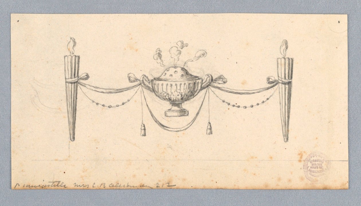 Diseño para un friso de Unknown artist