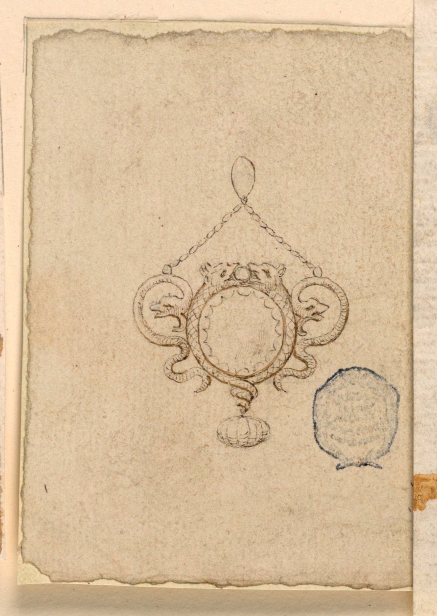 Diseño para un colgante de Unknown artist