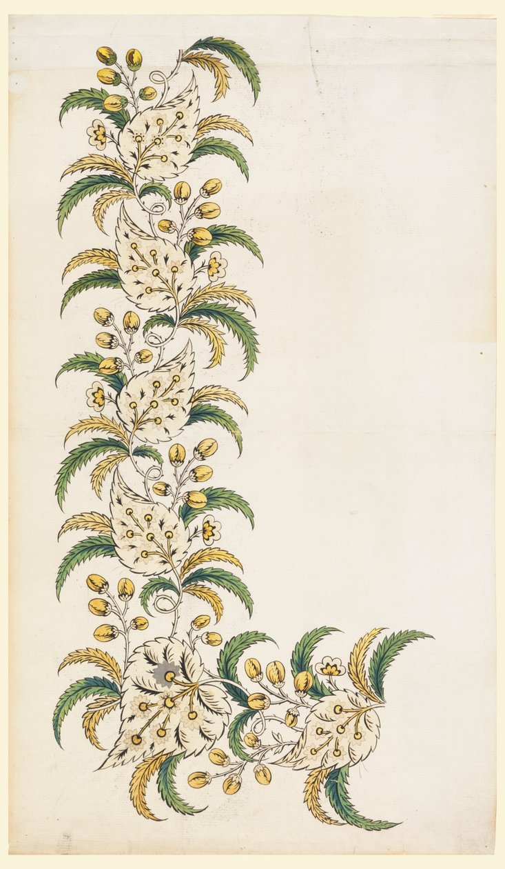 Diseño para un Borde Vertical Impreso de Unknown artist