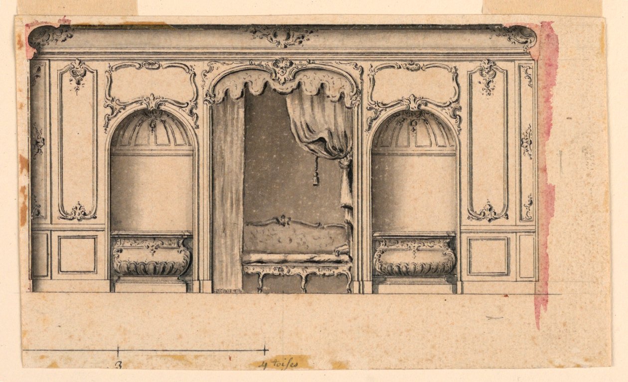 Diseño para una pared de salón de Unknown artist