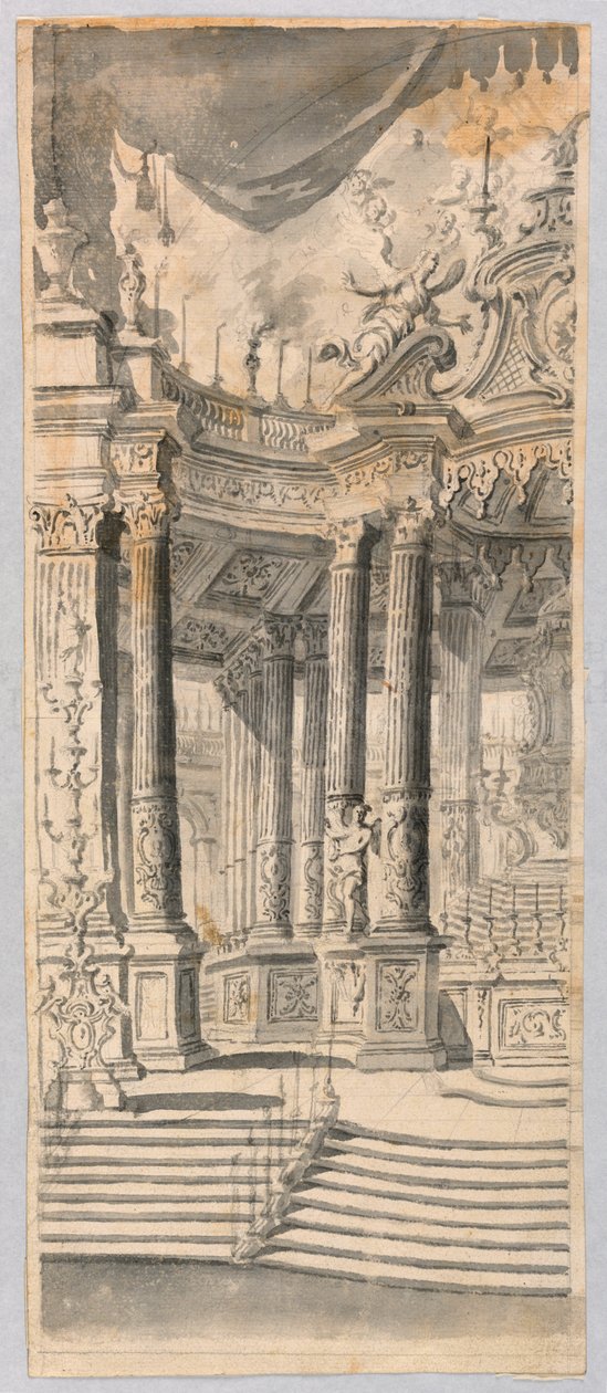 Diseño para una Escenografía de la Exhibición de la Hostia de Unknown artist