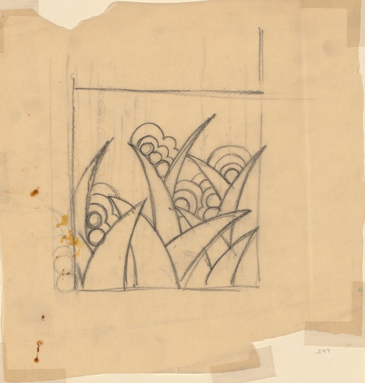 Diseño para un textil o un papel pintado de Unknown artist