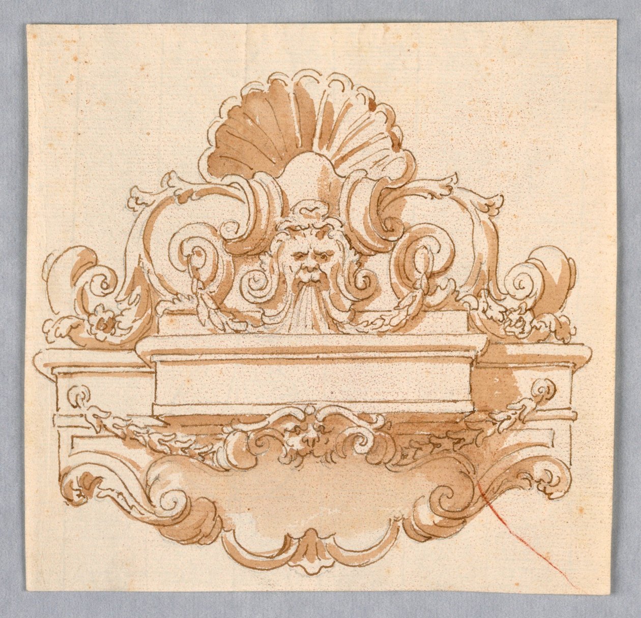 Diseño para una Fuente de Pared de Unknown artist