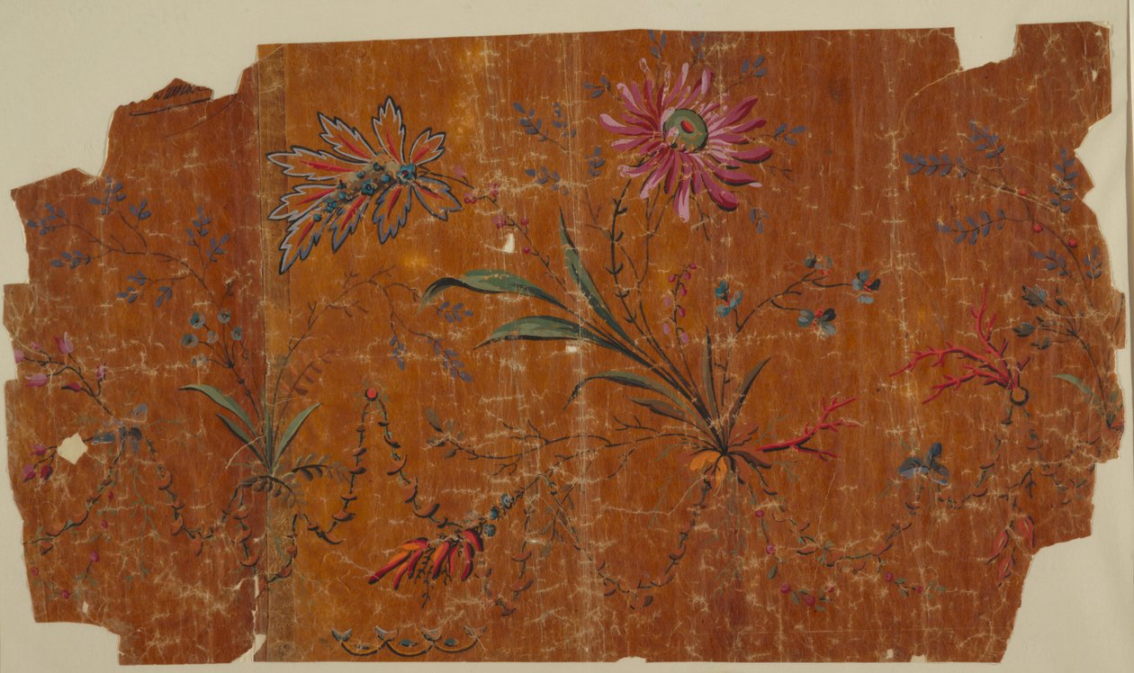 Diseño para un borde horizontal tejido de Unknown artist