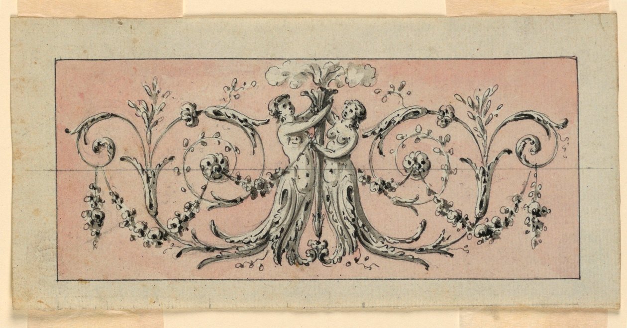 Diseño para la decoración de un panel de Unknown artist