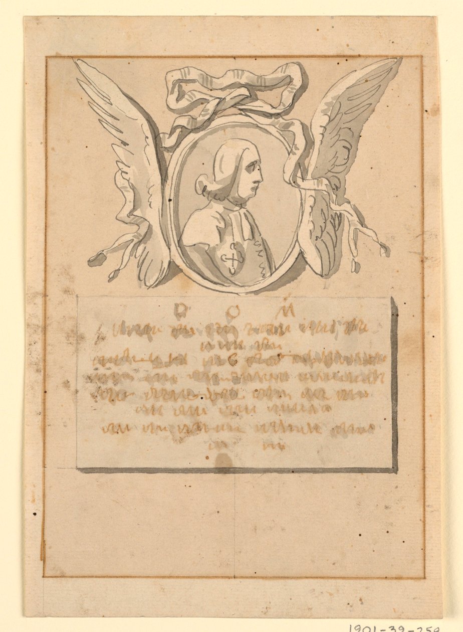 Diseño de un monumento sepulcral para un prelado de Unknown artist