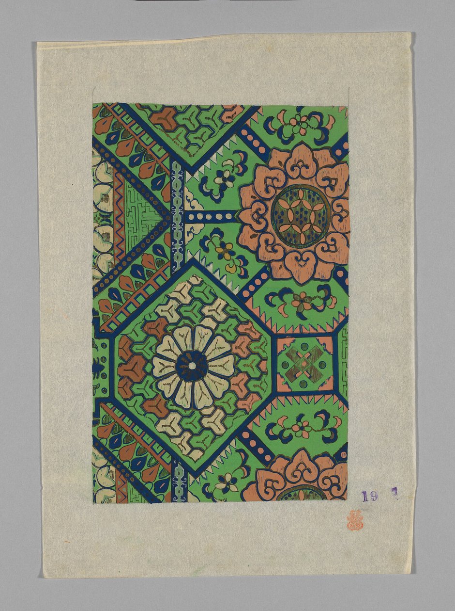 Diseño sobre papel de Unknown artist
