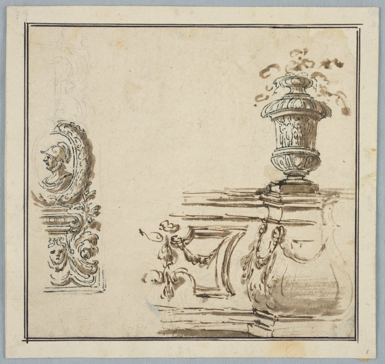 Diseños para ornamento arquitectónico de Unknown artist