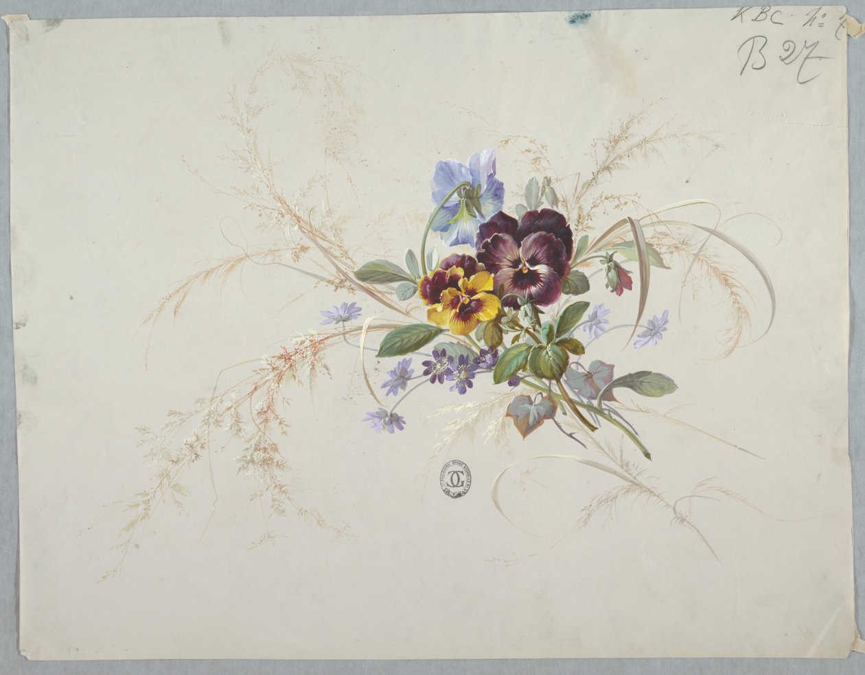 Diseños para Papel Tapiz y Textiles: Flores de Unknown artist