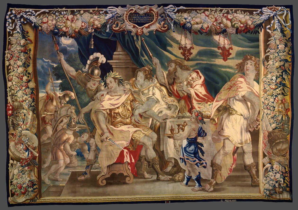 Descubrimiento del complot para matar a César y Cleopatra de La historia de César y Cleopatra de Unknown artist