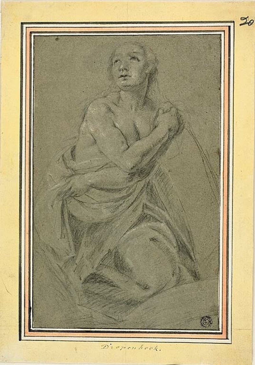 Desnudo Femenino Arrodillado de Unknown artist