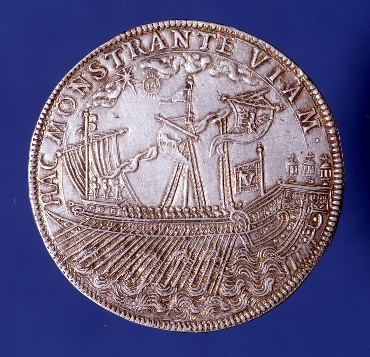 Ducat de Vincenzo Gonzaga (Vicente Gonzaga) (1562 - 1612), Duque de Mantua representando una galera. de Unknown artist