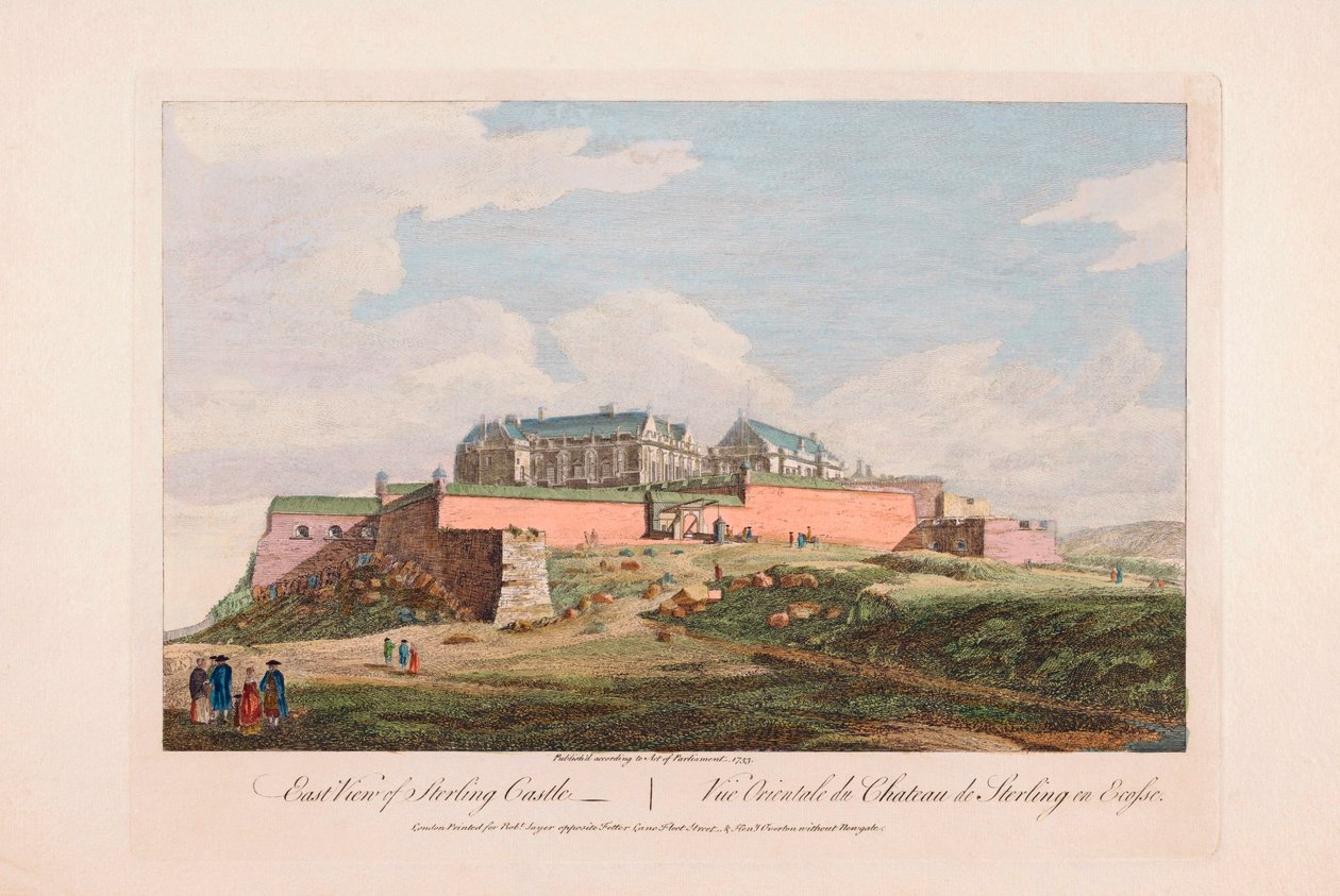 Vista este del Castillo de Stirling, Escocia de Unknown artist