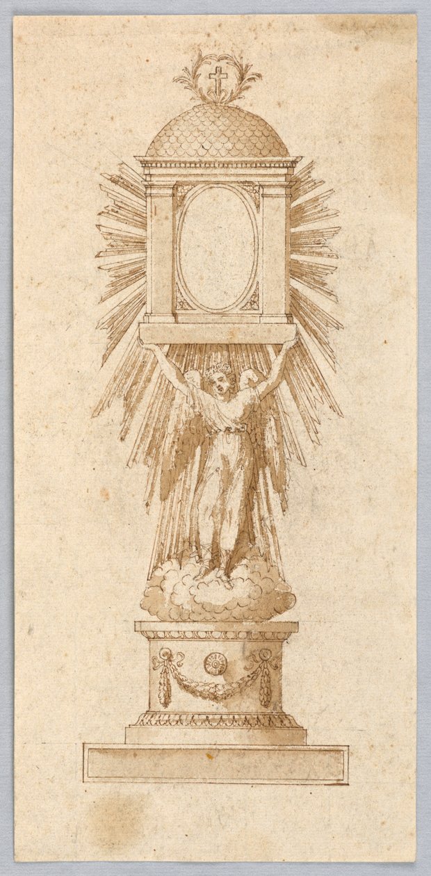 Elevación de una custodia de Unknown artist