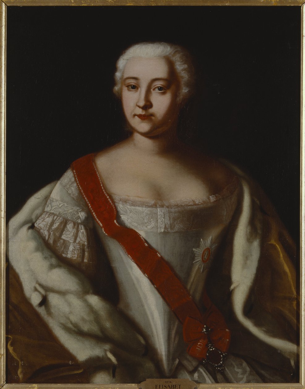 Retrato de la Emperatriz Isabel de Rusia (1709-1762) de Unknown artist