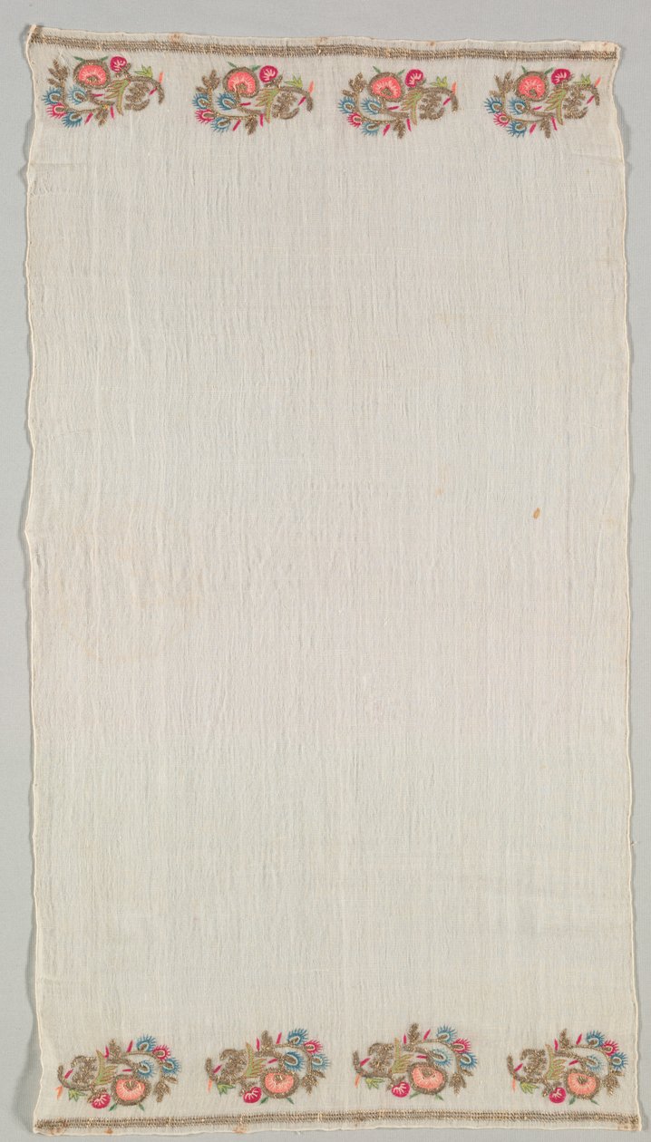 Toalla bordada (Peshkir) de Unknown artist