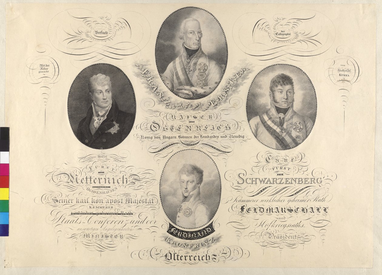 El emperador Francisco I y otros de Unknown artist