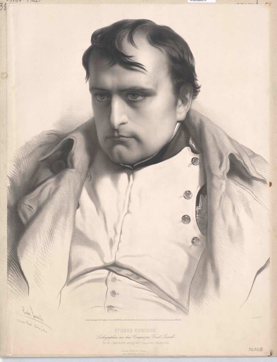 Emperador de Francia Napoleón I Bonaparte (huella) de Unknown artist