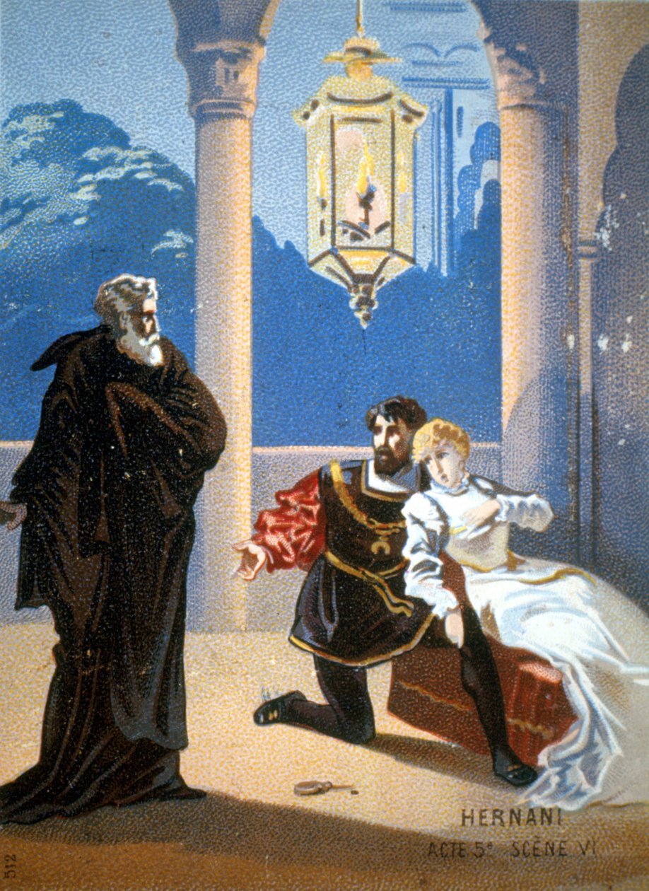 Ernani de Giuseppe Verdi, Acto V, Escena 6. de Unknown artist