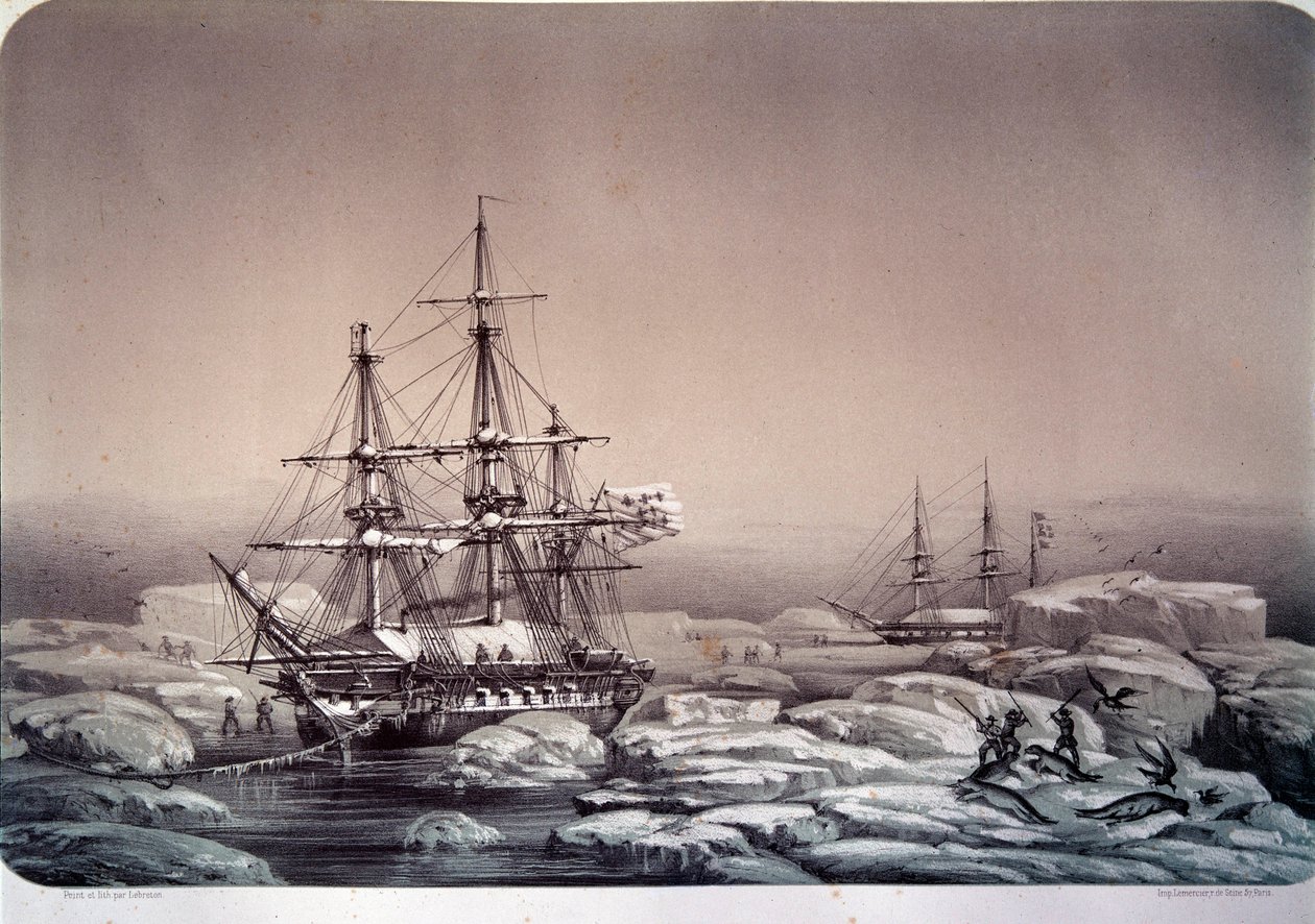 Expediciones en la Antártida (polo sur): el barco “Astrolabe” (nuevo nombre del “Shell”) de Jules Dumont d