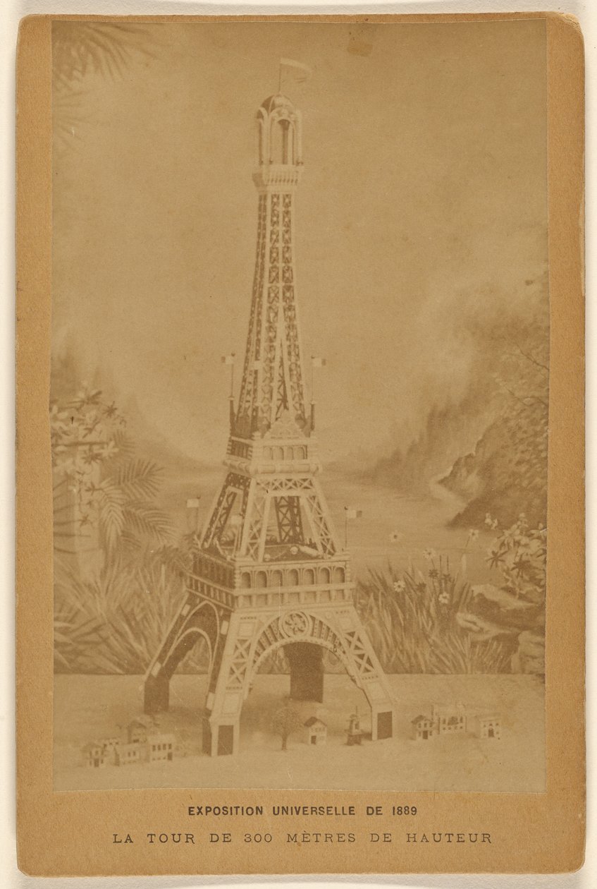 Exposición Universal de 1889. La torre de 300 metros de altura. de Unknown artist