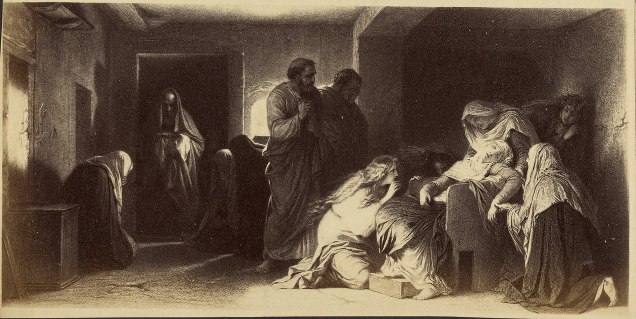 [Desmayo de la Virgen por Paul Delaroche] de Unknown artist