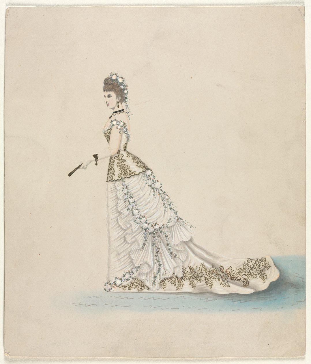 Estudio de moda (diseñado para Worth) de Unknown artist