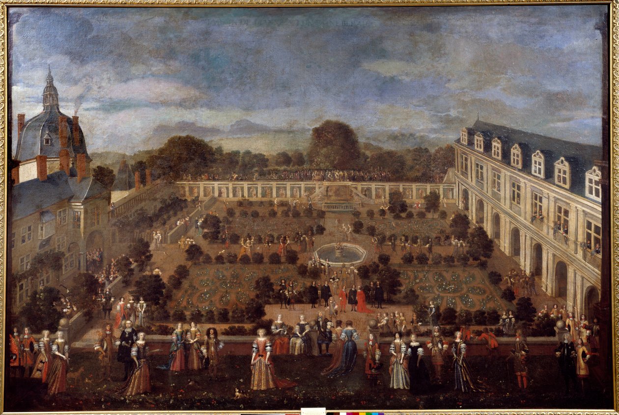 Fiesta en el Palacio Ducal en 1673 por la estancia del Rey Luis XIV y su corte de Unknown artist