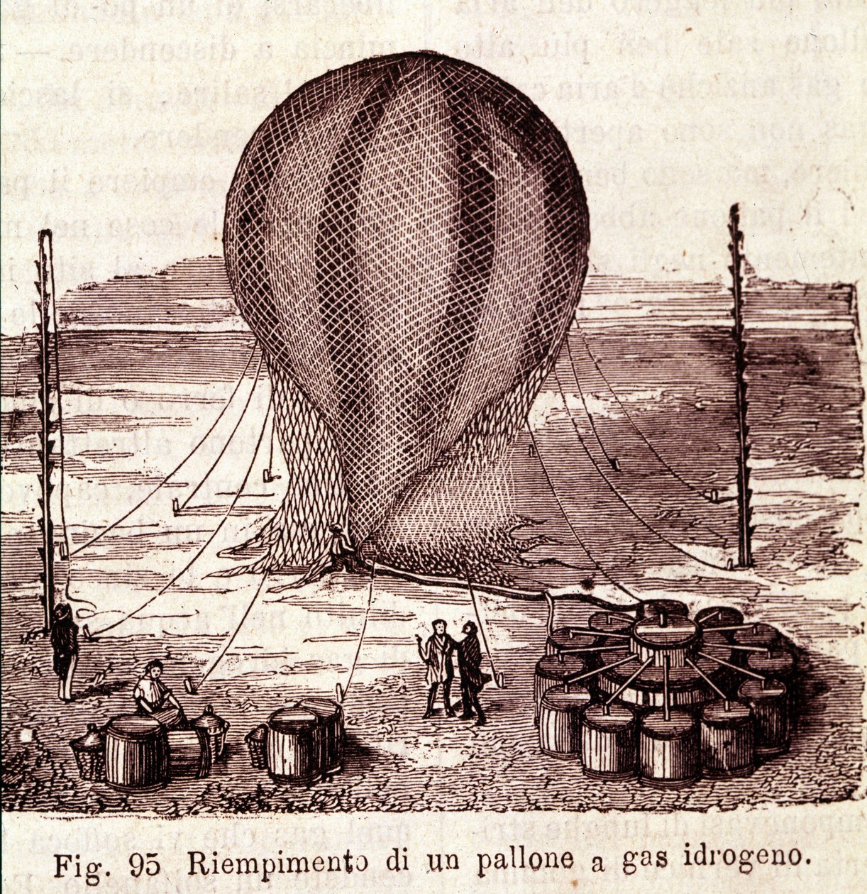 Operación de llenado de un frasco de gas hidrógeno de Unknown artist