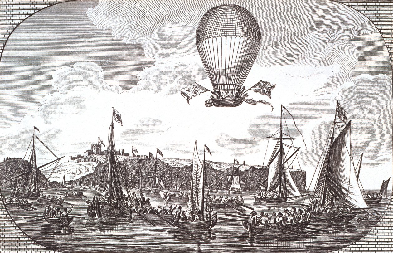 Primer cruce aéreo del Canal de la Mancha de Unknown artist