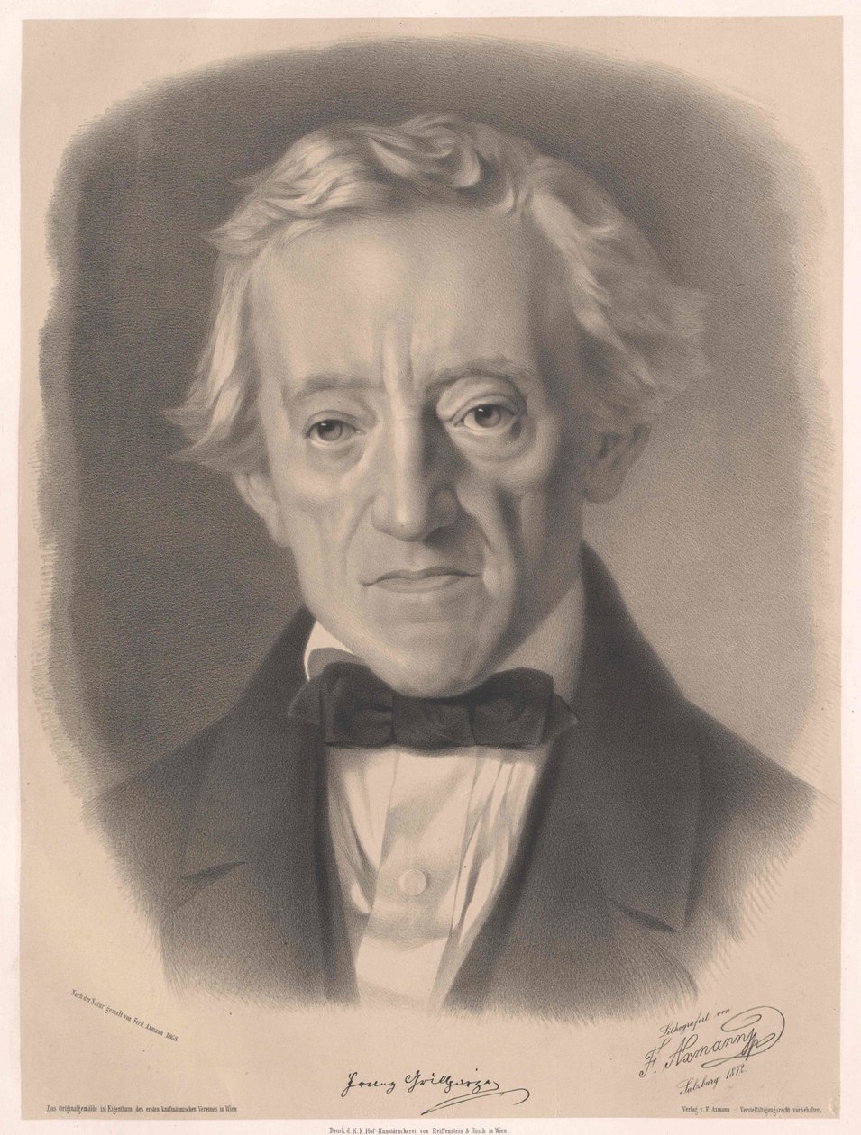 Franz Grillparzer (impresión) de Unknown artist